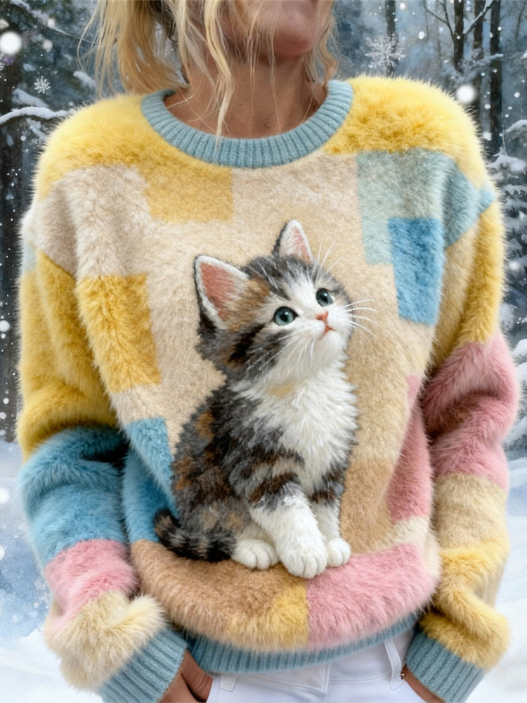 Women's 3D-printed Casual Christmas Hoodie