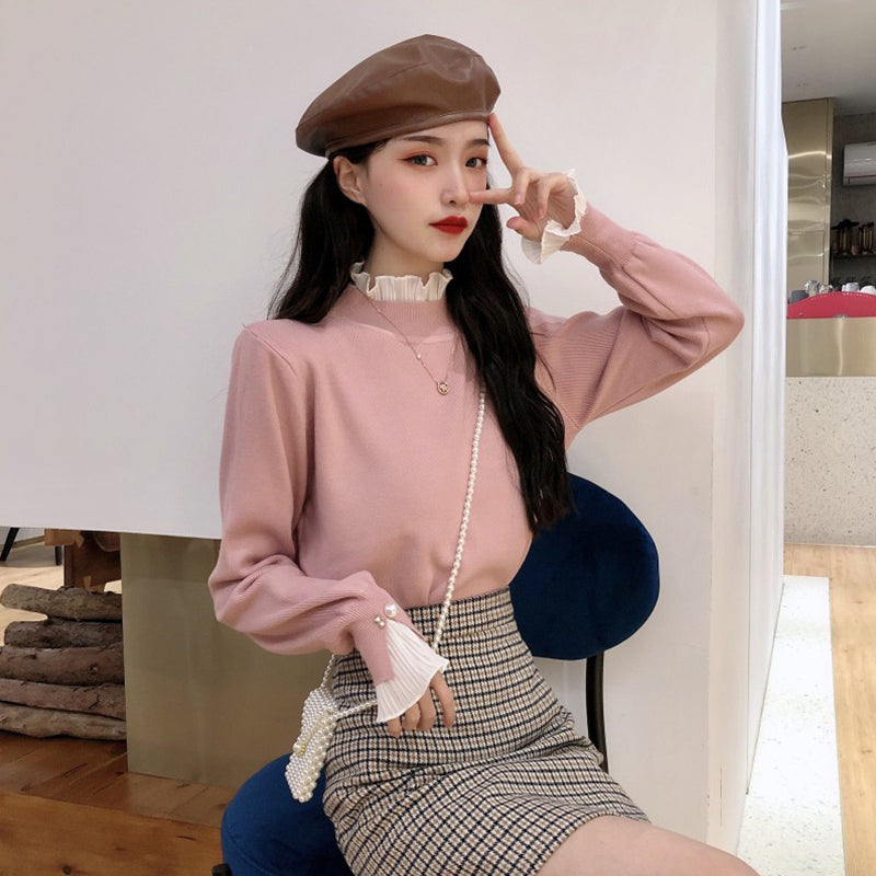 New Patchwork Black Top For Women