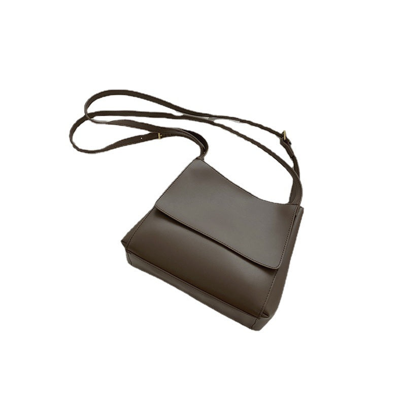 Vintage Leather Briefcase Diagonal Underarm Bag