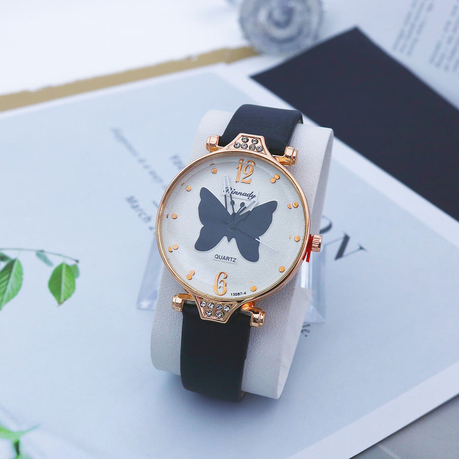 Butterfly Womens Quartz Watch, Simple And Casual