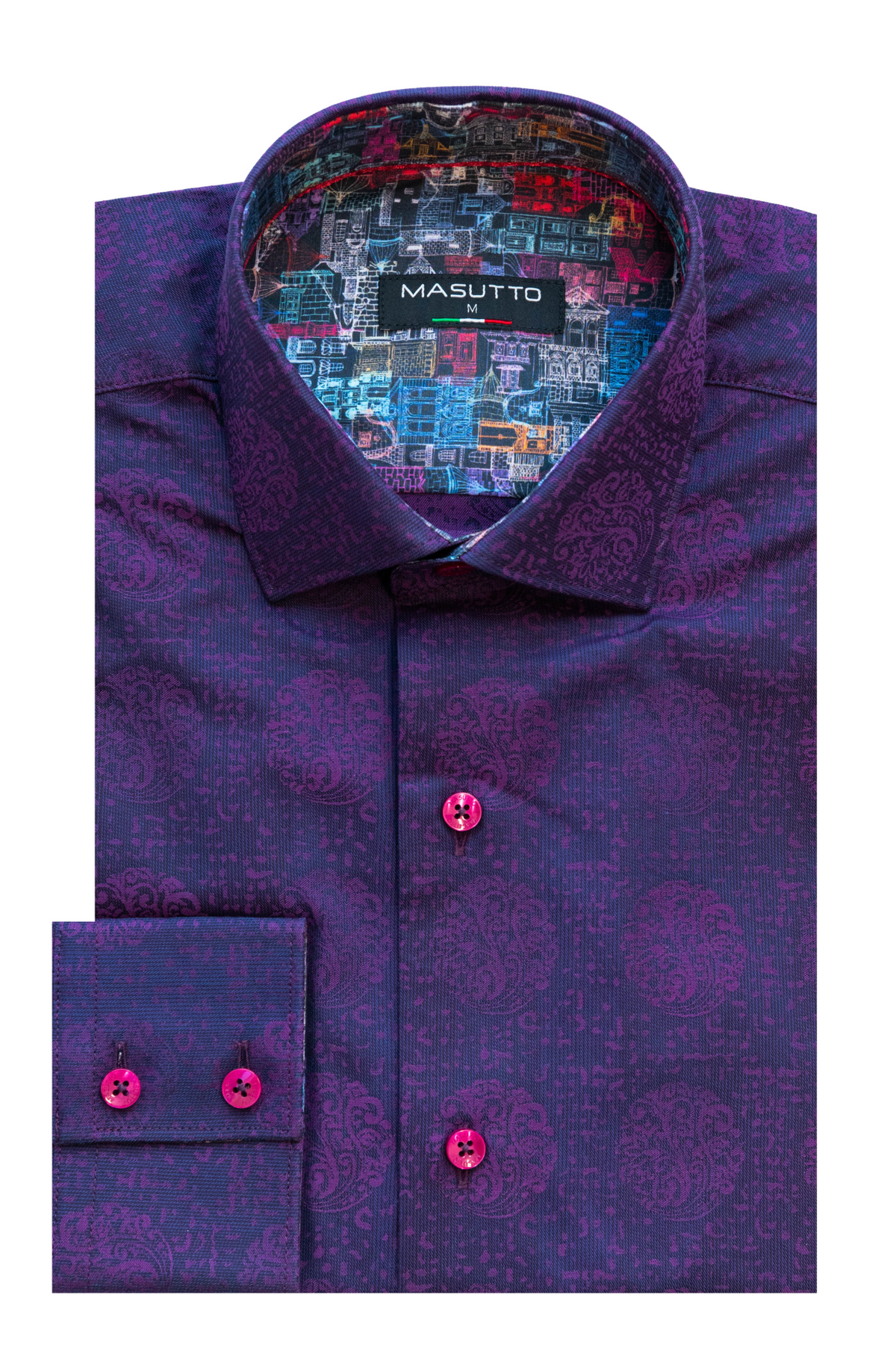 MASUTTO COOPER/39 LONG SLEEVE BUTTON DOWN SHIRT