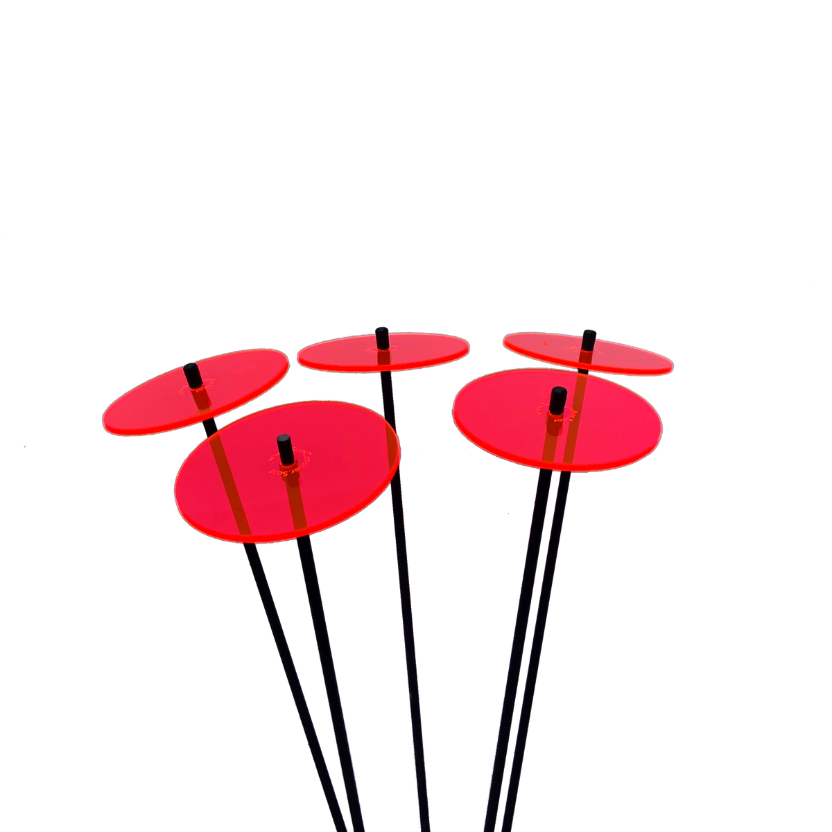 Medium Garden Décor Ornaments Set of 5 'Sun Discs'
