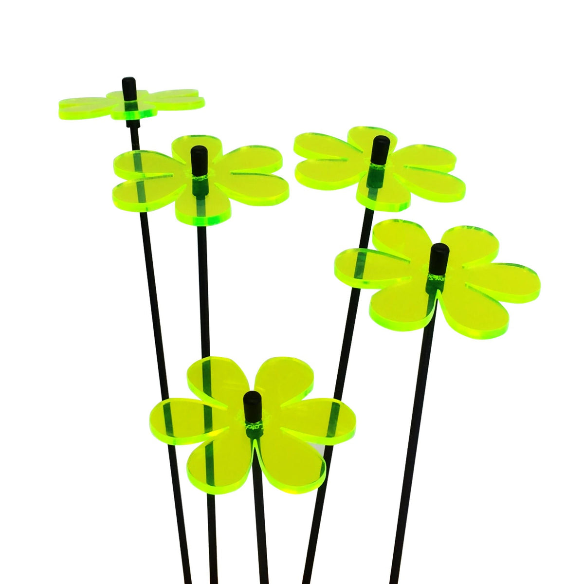 Small Garden Décor Ornaments Set of 5 Daisy