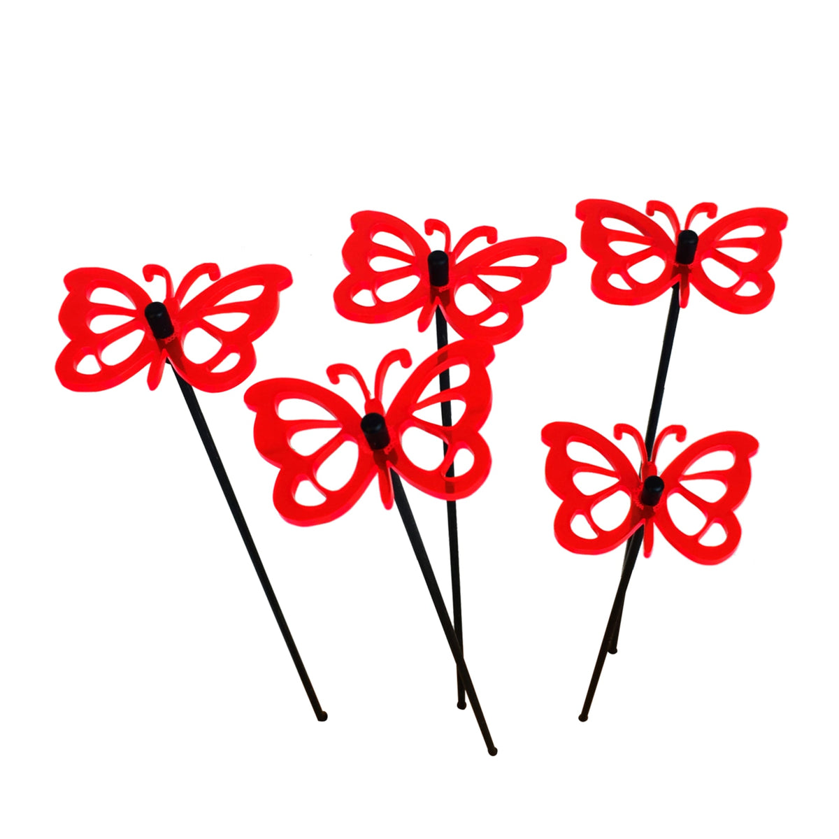 Large Garden Décor Ornaments Set of 5 'Comma Butterflies'