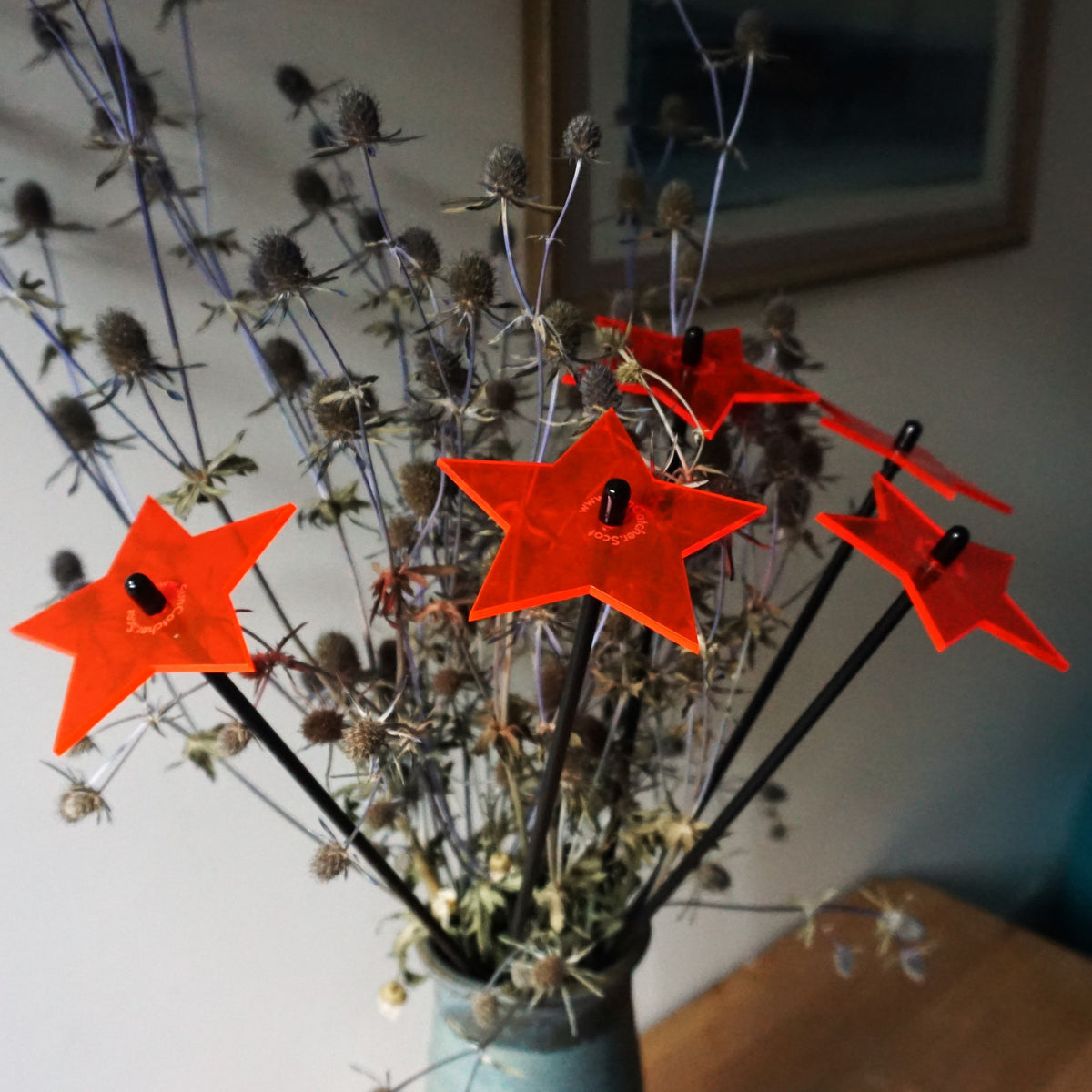 Garden Décor Ornaments Set of 5 'Shining Stars'