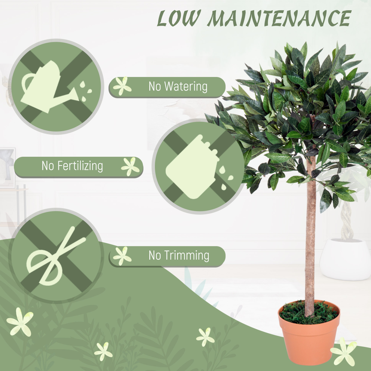 Artificial Olive Tree Plant, 90 cm
