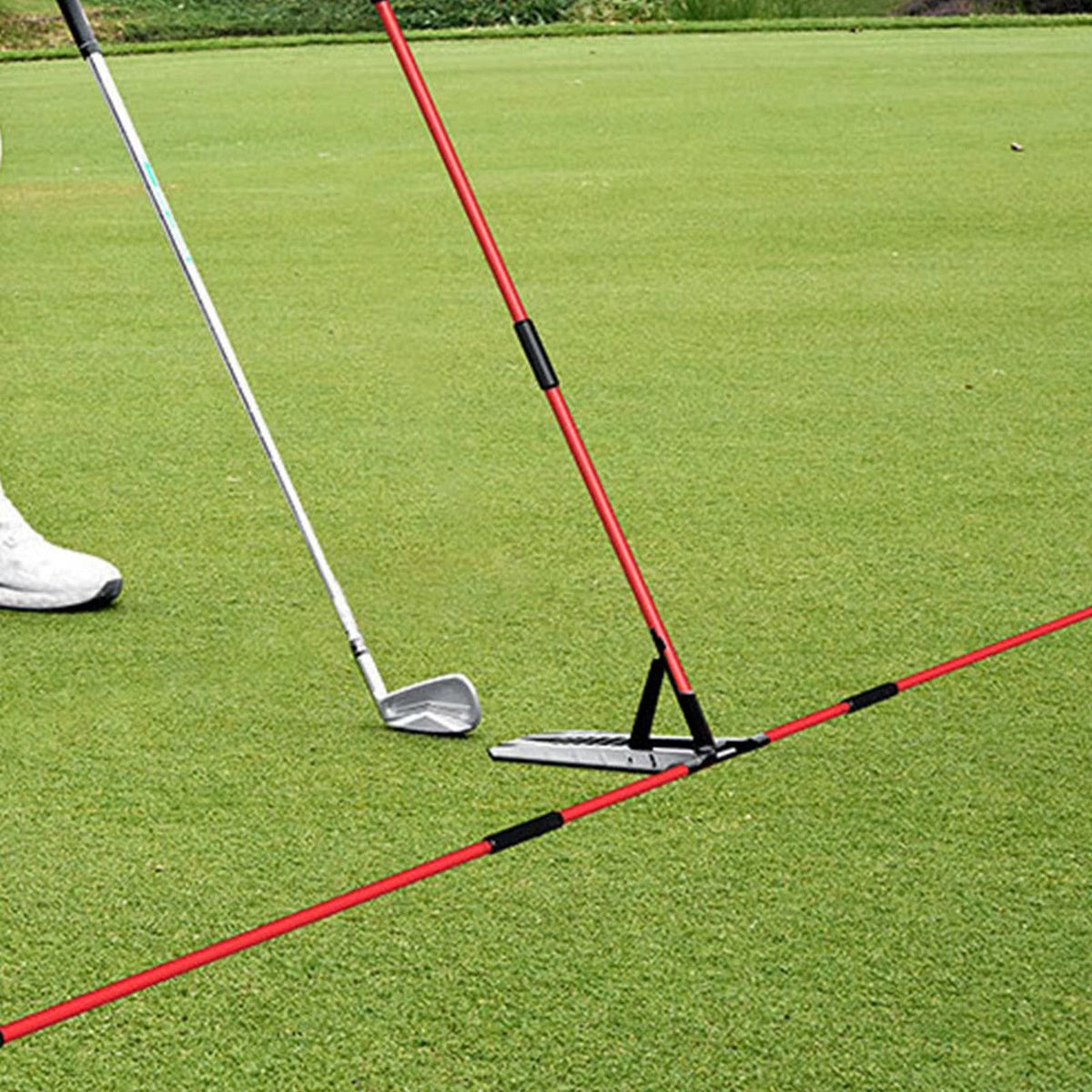 Golf Swing Trainer Portable Alignment Training Aid Multi-Function Practice Tool