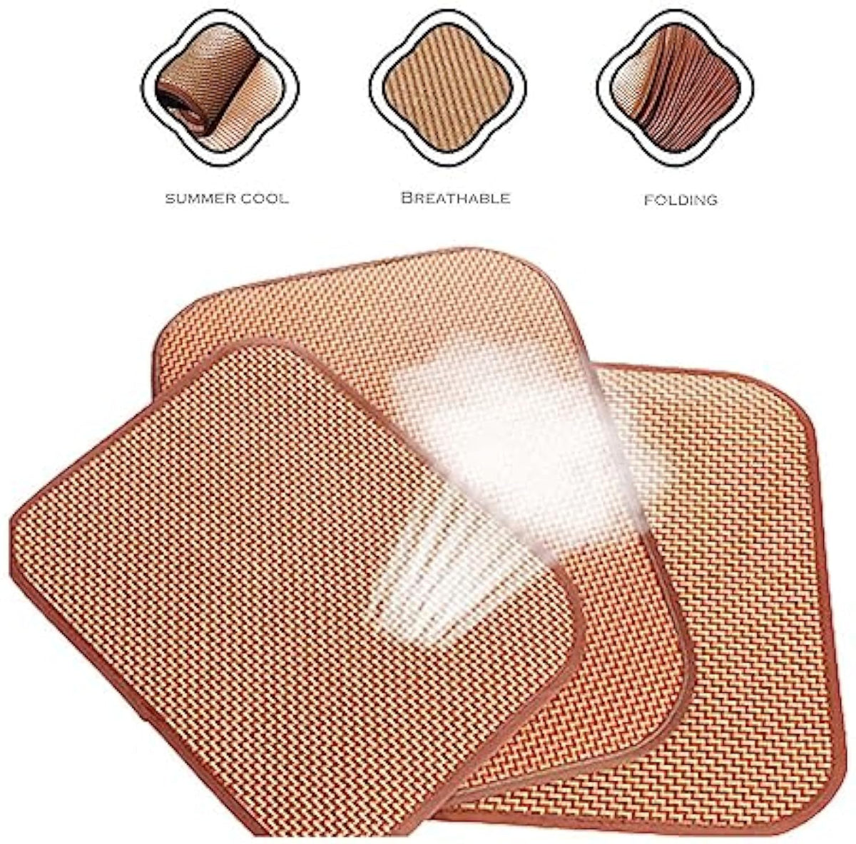 Premium Cat And Dog Cooling Mat - Self Cooling Pad For Summer - Bamboo Rattan Woven Resting Mat - Ideal For Kennels Crates Guinea Pigs And Hamsters