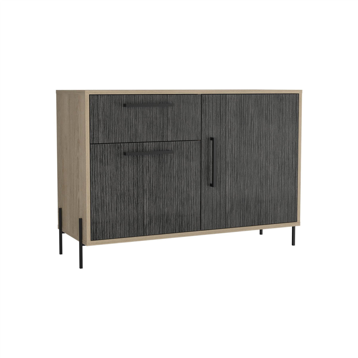 Harvard Washed Oak Small Sideboard With 2 Doors & 1 Drawer