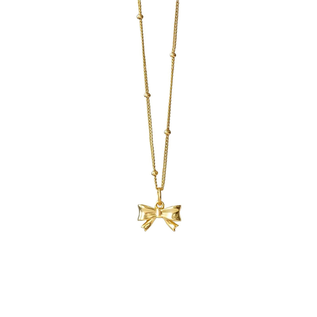 Bow Necklace Female Personality Golden Clavicle Chain Fashion All-match