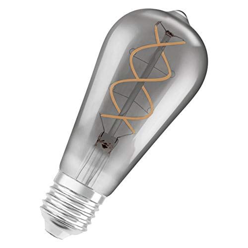 1906 LED 25W Vintage Filament Smoke Glass Edison ES Bulb