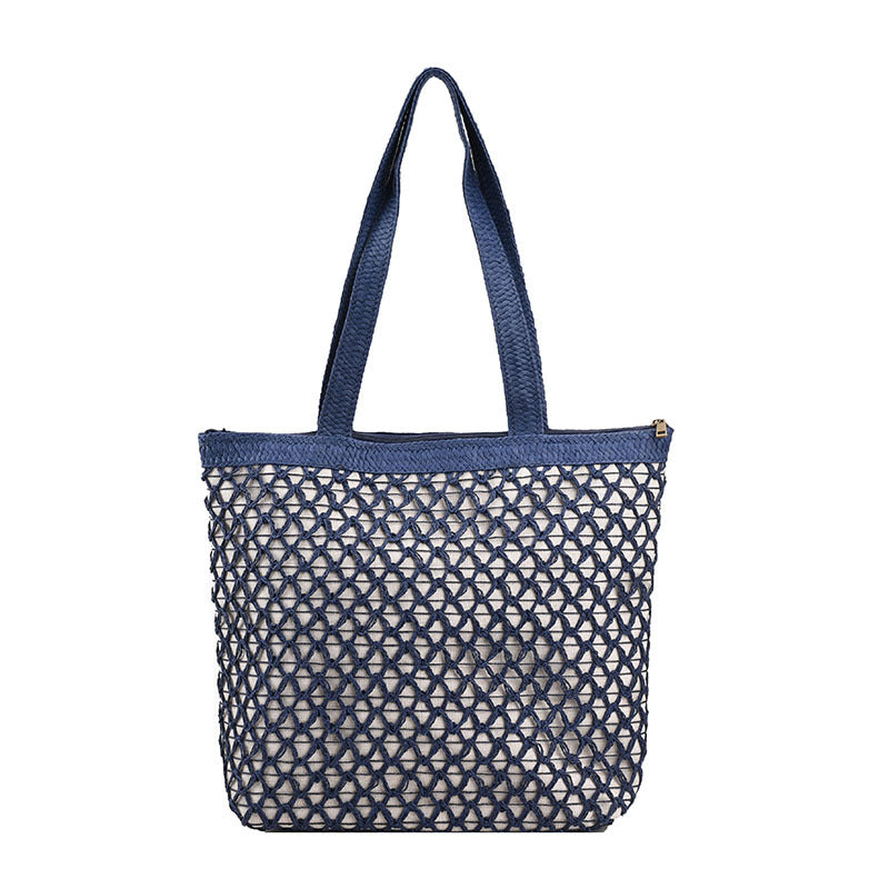Women's Fashion Simple Straw Hollow Shoulder Bag