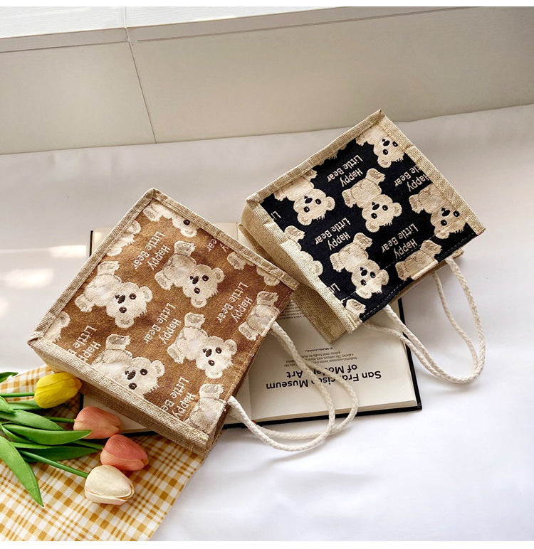 Bear Linen Women's Outing Handbag