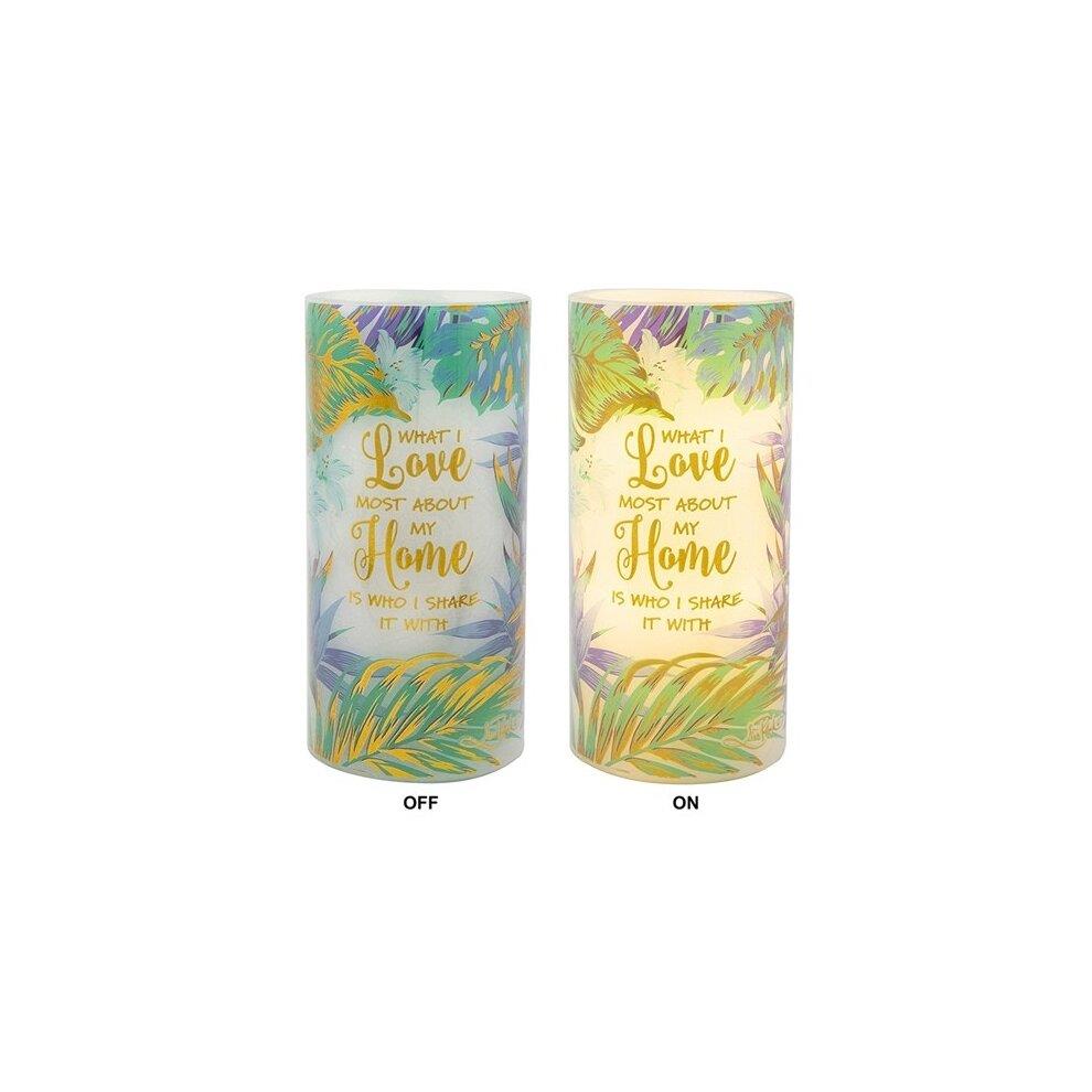 Floral Flicker LED Candle Home