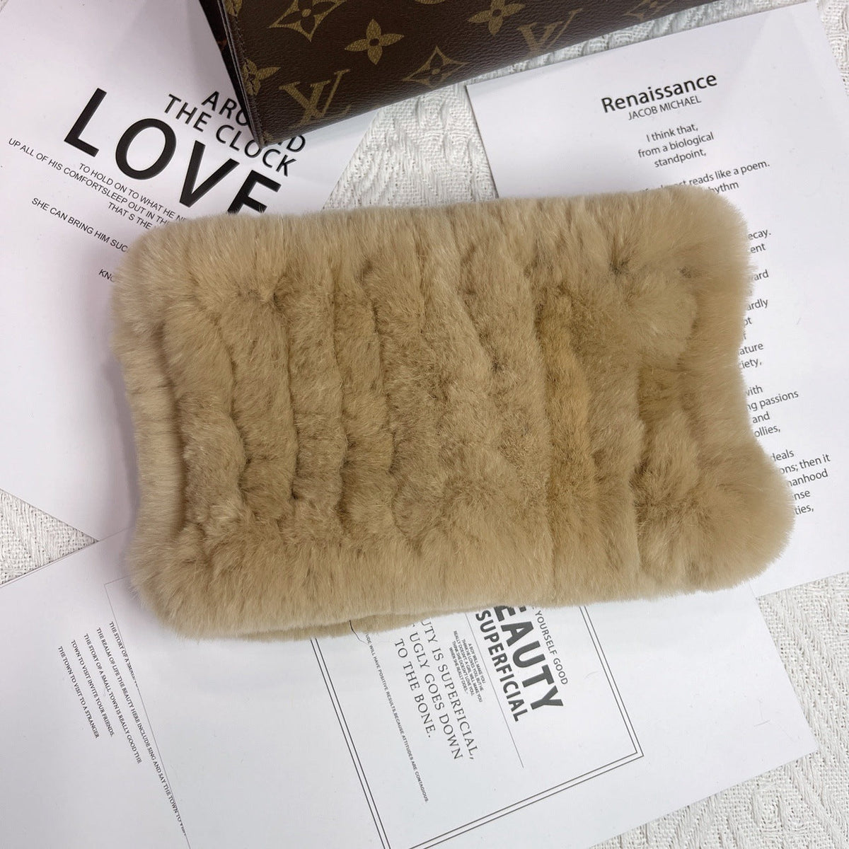 Women's Versatile Fur Snood Warm Scarf