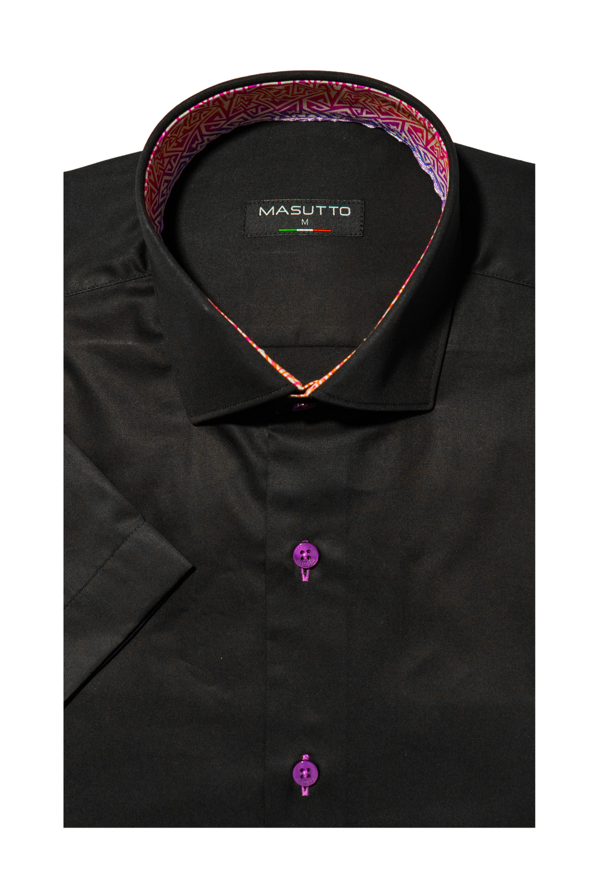 MASUTTO BRUNO/18 SHORT SLEEVE BUTTON DOWN SHIRT