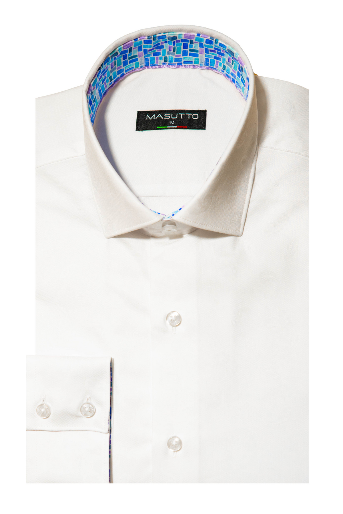 MASUTTO FODEN/05 LONG SLEEVE BUTTON DOWN SHIRT