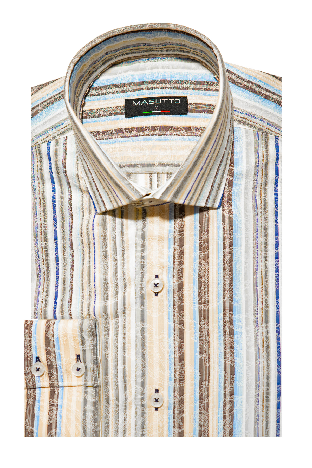 MASUTTO SIMONS/08 LONG SLEEVE BUTTON DOWN SHIRT