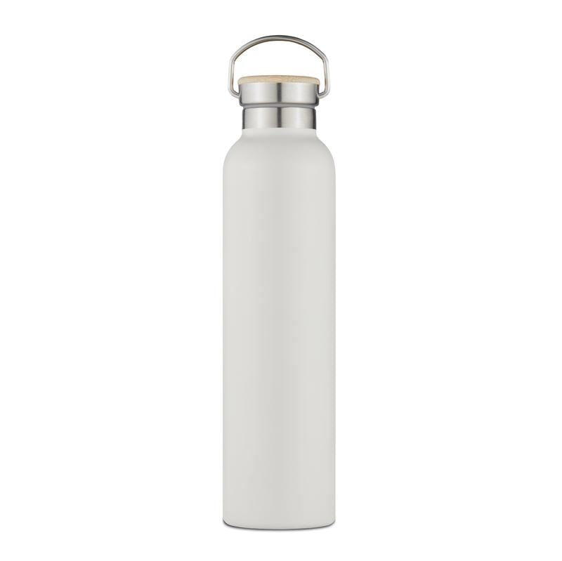 Tower Natural Life 750ml Steel Grey Stainless Steel Bottle with Bamboo Lid
