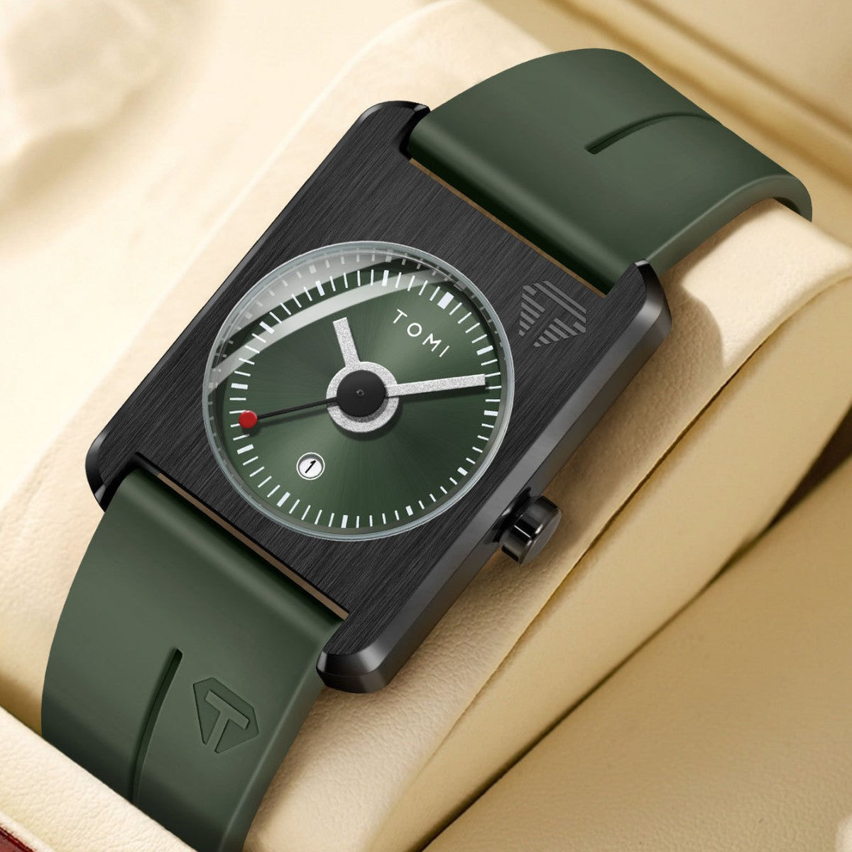 Square Calendar Watches For Men And Women
