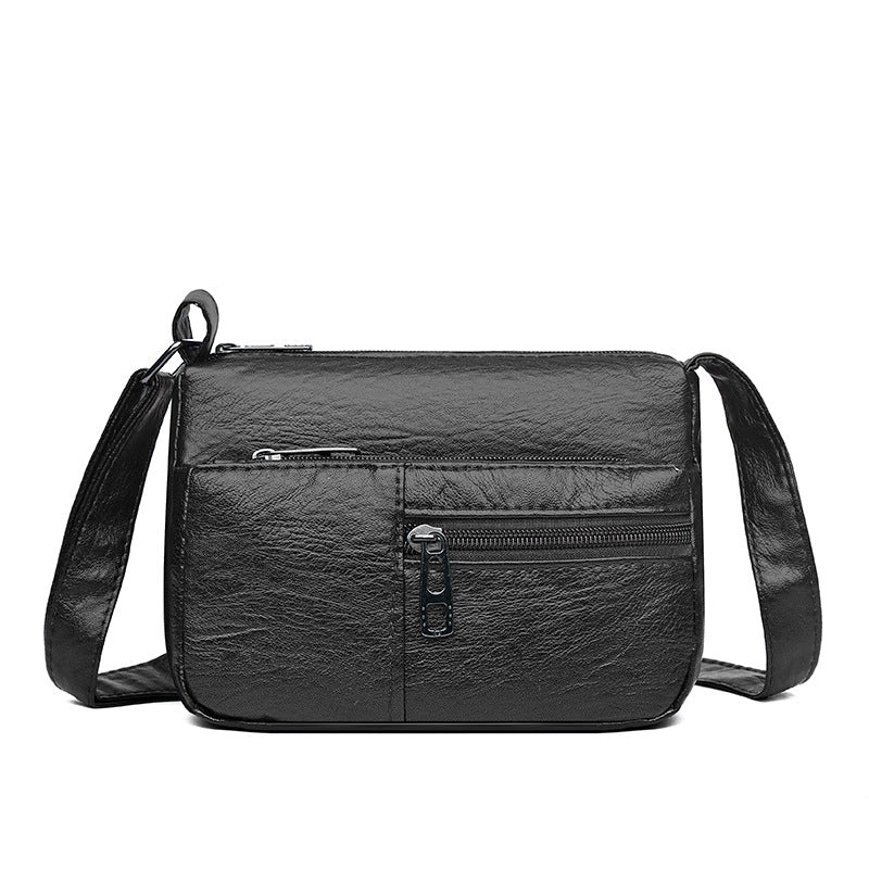 Simple And Lightweight Shoulder Large Capacity PU Crossbody Bag