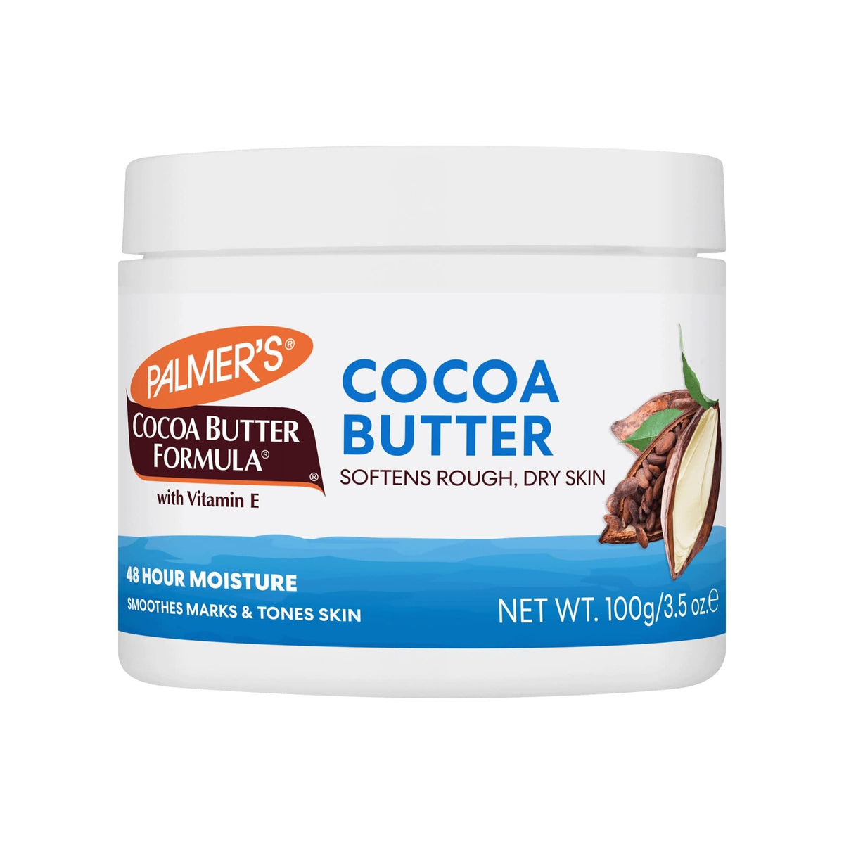 Palmer's Cocoa Butter Formula Moisturizer Jar With Vitamin E - Lot of 2 x 100 g