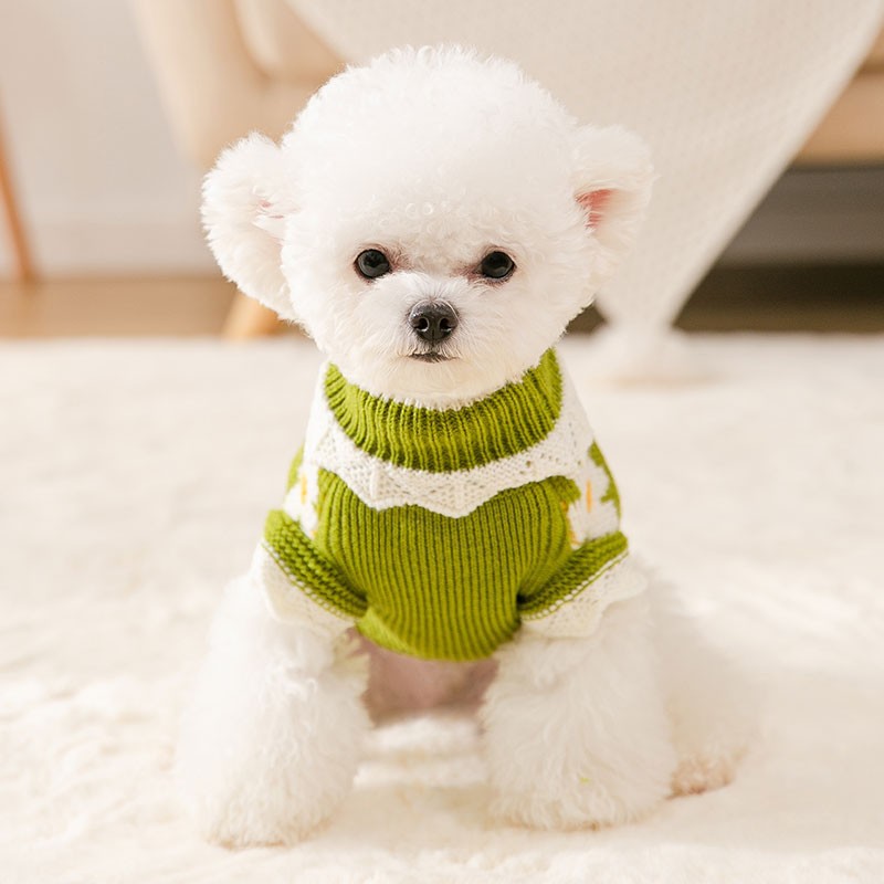Knit Sweater Autumn Winter Puppy Clothes