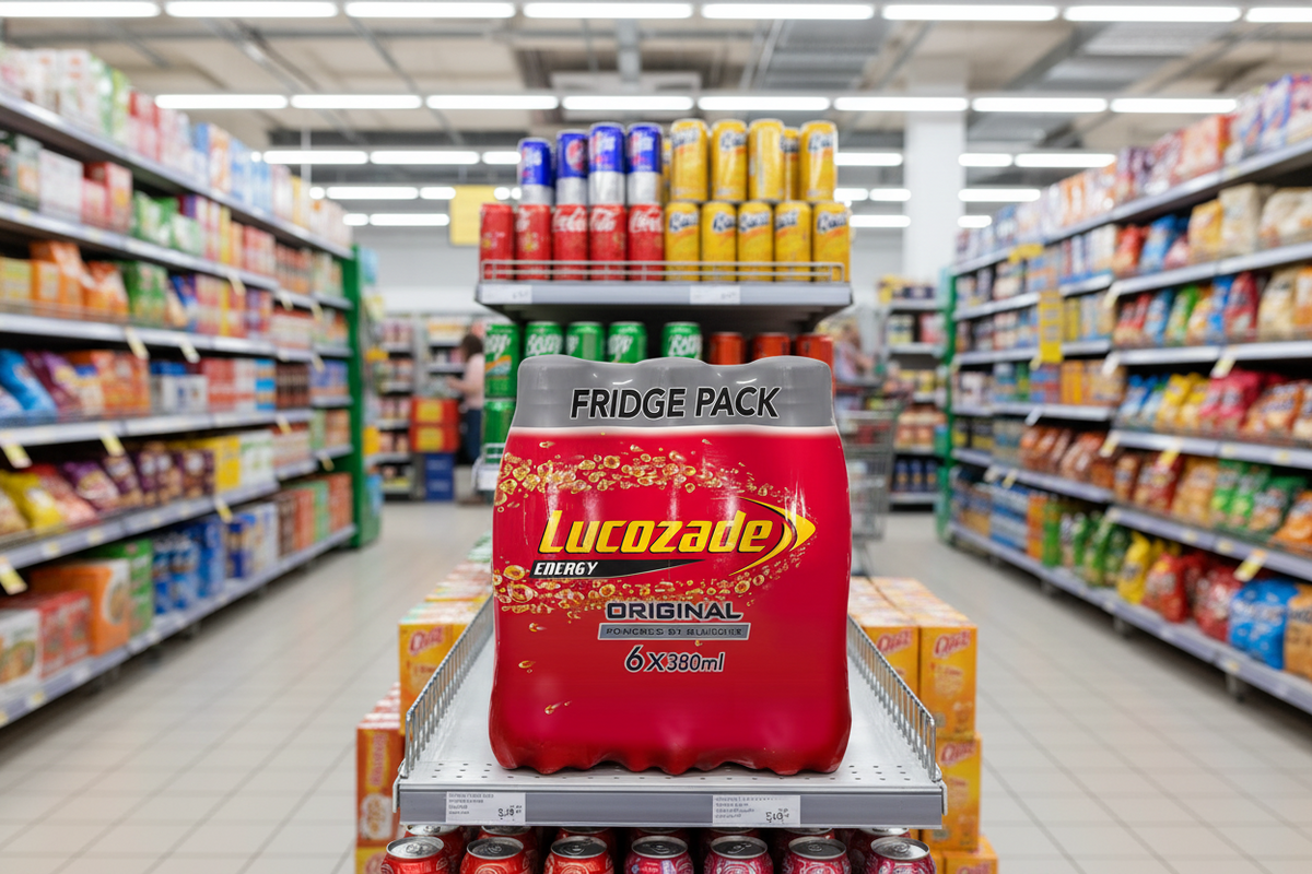 4 x Lucozade Energy Original Paquete de 6 - 6X380ML