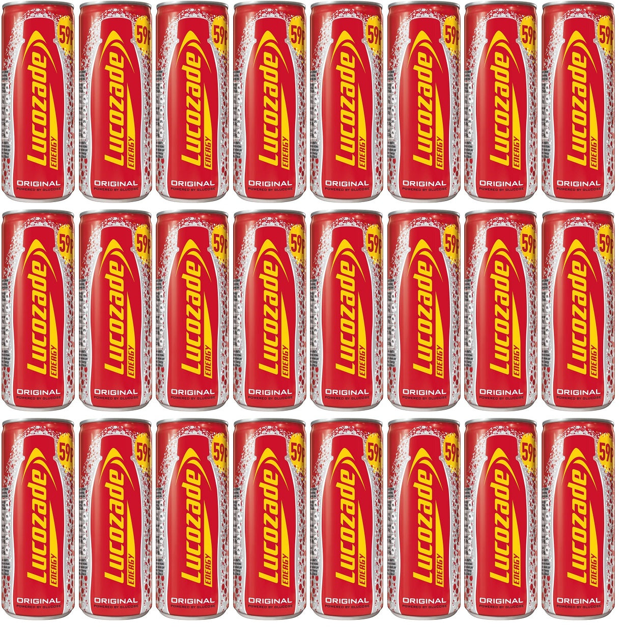 Lucozade Energy Original Cans 250ml – Case of 24