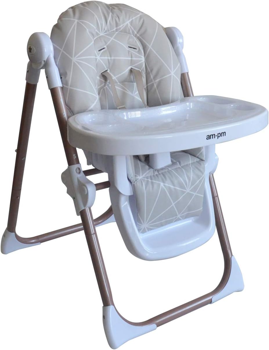 My Babiie MBHC8 Christina Milian AM:PM Geometric Mocha Premium Highchair