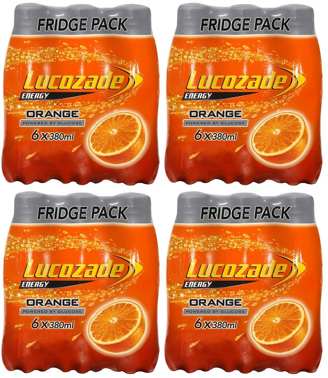 4 x Lucozade Energy Orange 6 Unidades - 6X380ML