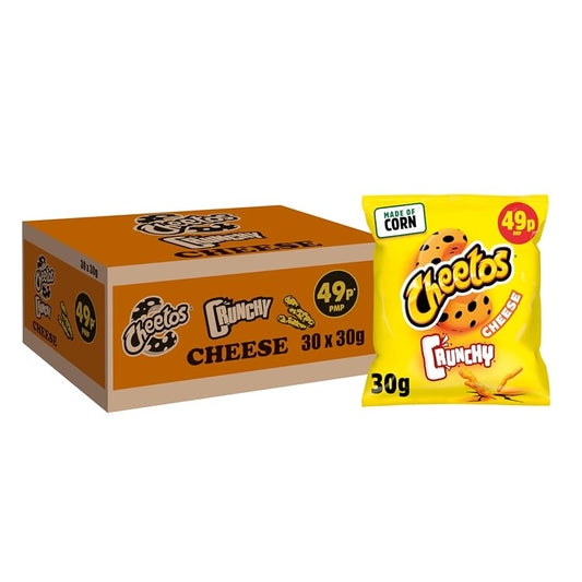Cheetos Crunchy Cheese Crisps, 30 x 30g