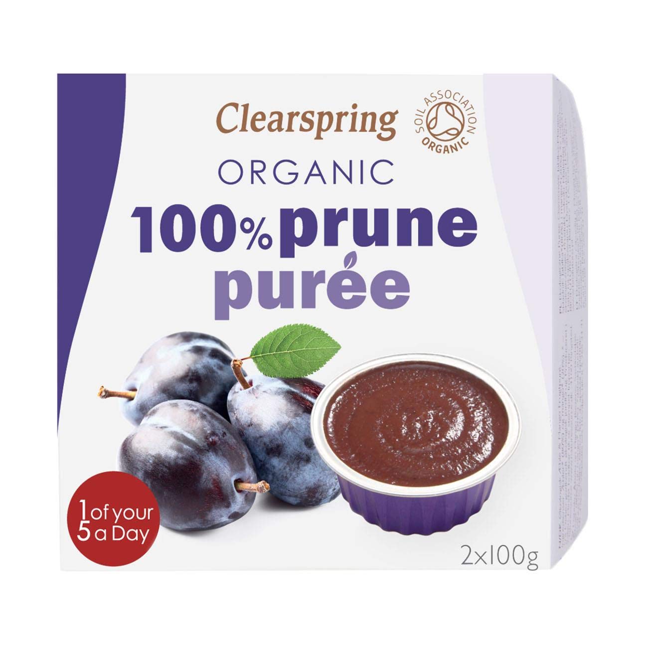 12 x Puré de Ciruela Pasa Orgánico 100% Clearspring - 200g