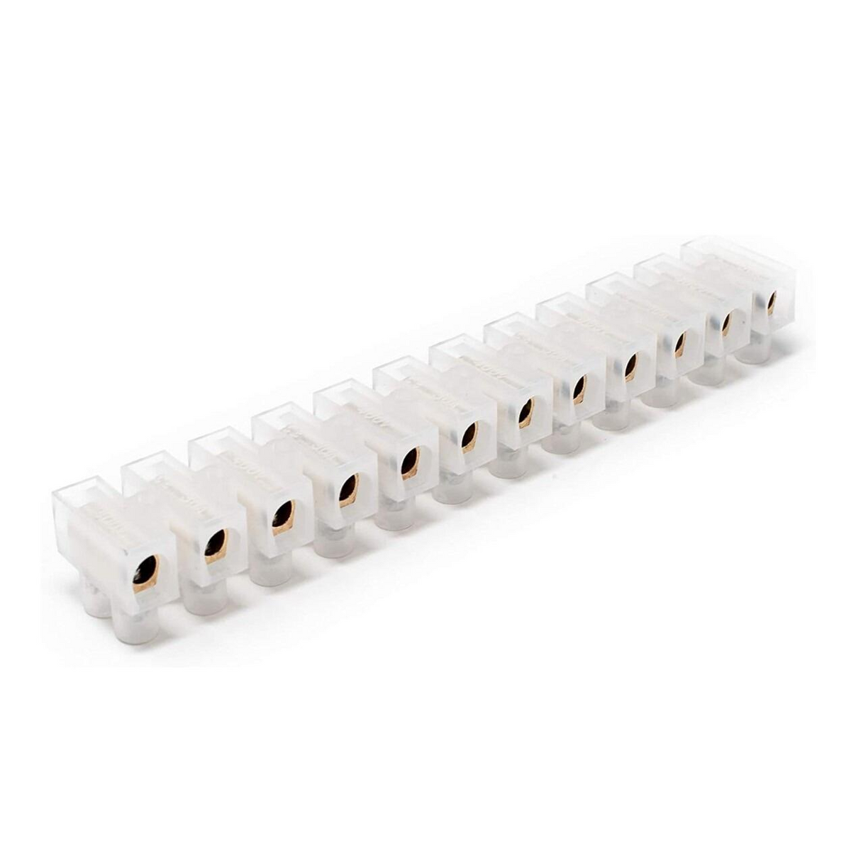 Chocolate Terminal Block Connector Strip Bundle - 3, 5, 10, 15 Amp (4 Strips)