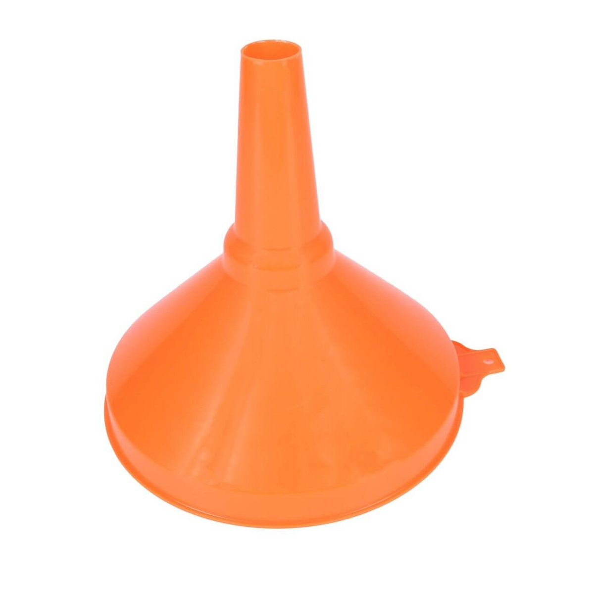 Extra Large Fixed Spout Plastic Funnel - High-Visibility 200mm for Fuel & Liquids