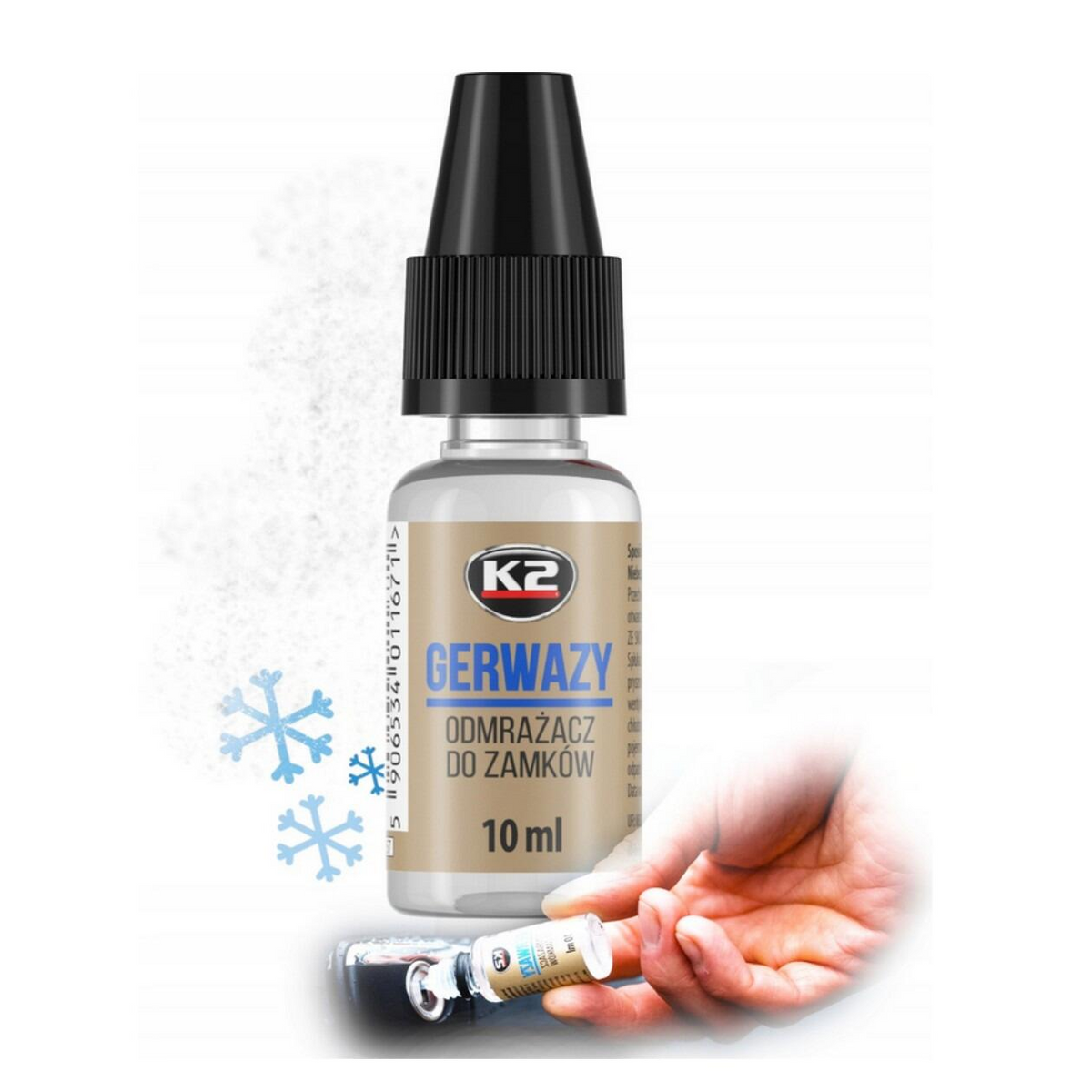 K2 GERWAZY Lock De-Icer - Rapid Defroster for Frozen Locks, -60°C Protection