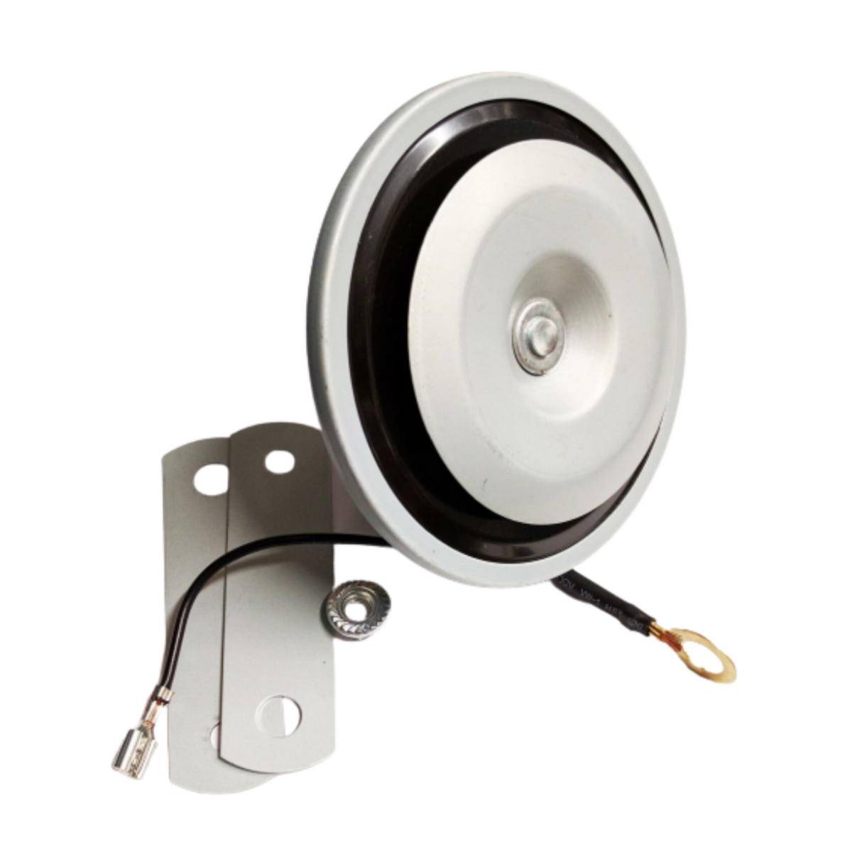 Universal 12V Disc Horn - High Tone, 110dB Output with Fly Lead & Bracket