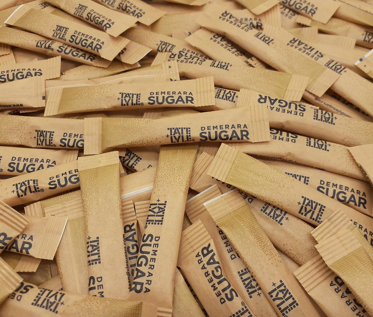 Tate & Lyle Sugar Individual Sticks Sachets White and Brown Demerara Granulated
