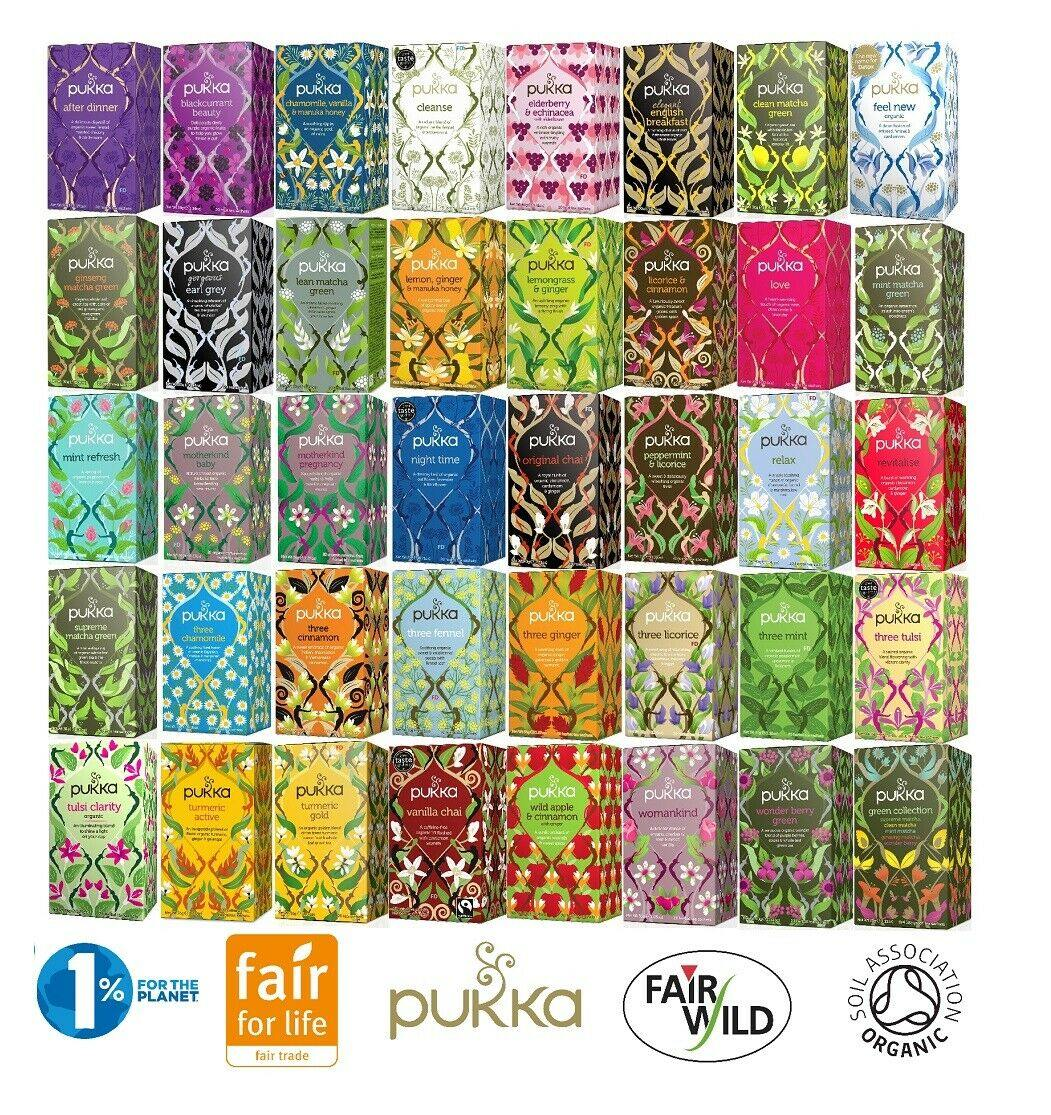 Pukka Organic Herbal Tea Bags, Random Selection