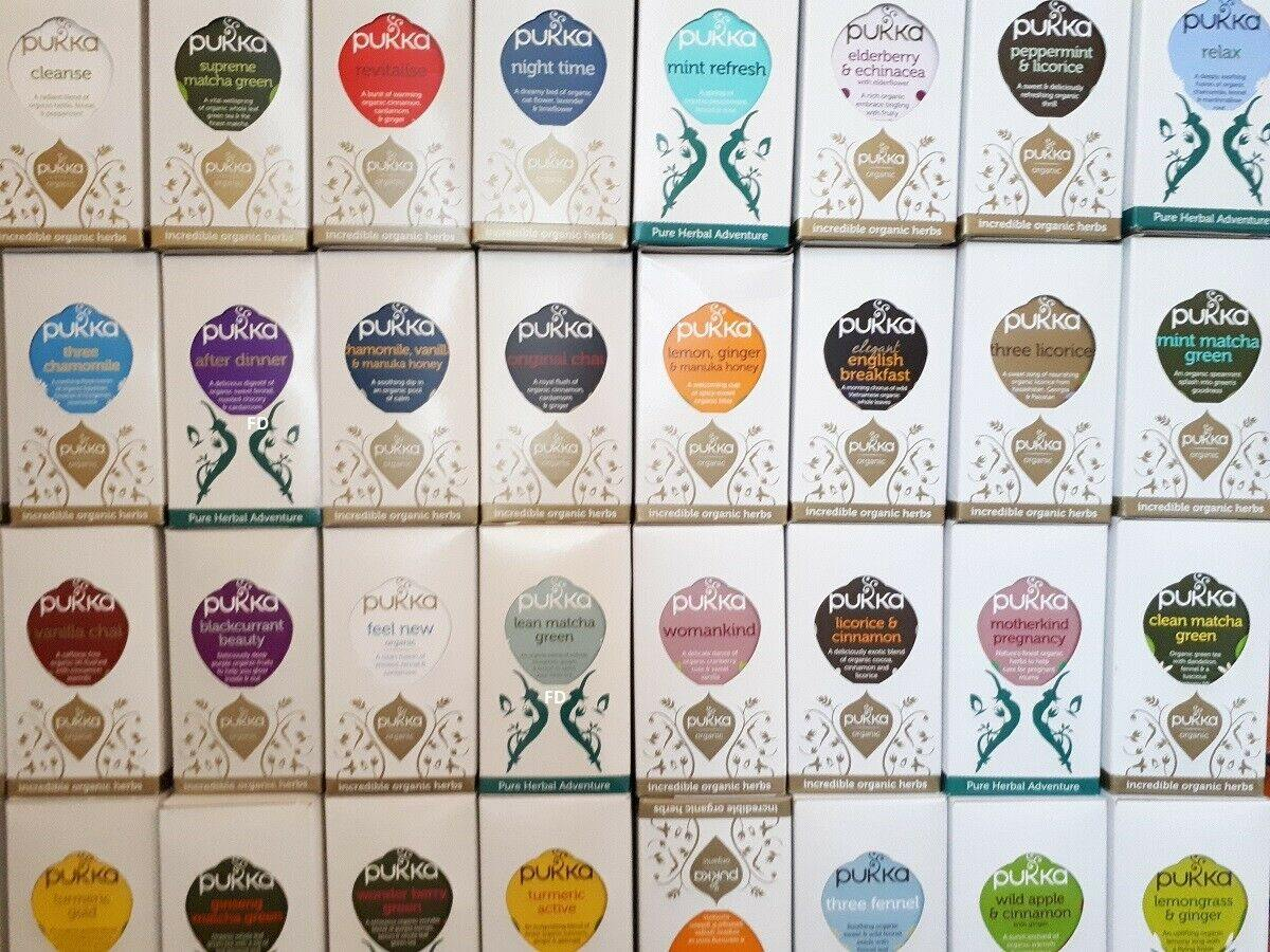 Pukka Organic Herbal Tea Bags, Random Selection