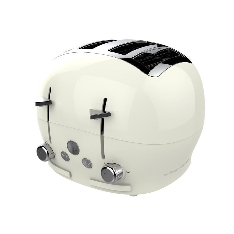 The Funky Appliance Company 4 Slice Funky Cream Toaster UK Plug