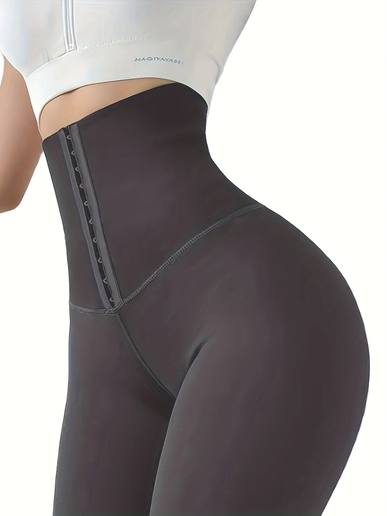 High-Waist Tummy Control Leggings | Butt Lifting, Double-Breasted Button Closure – Women's Shapewear