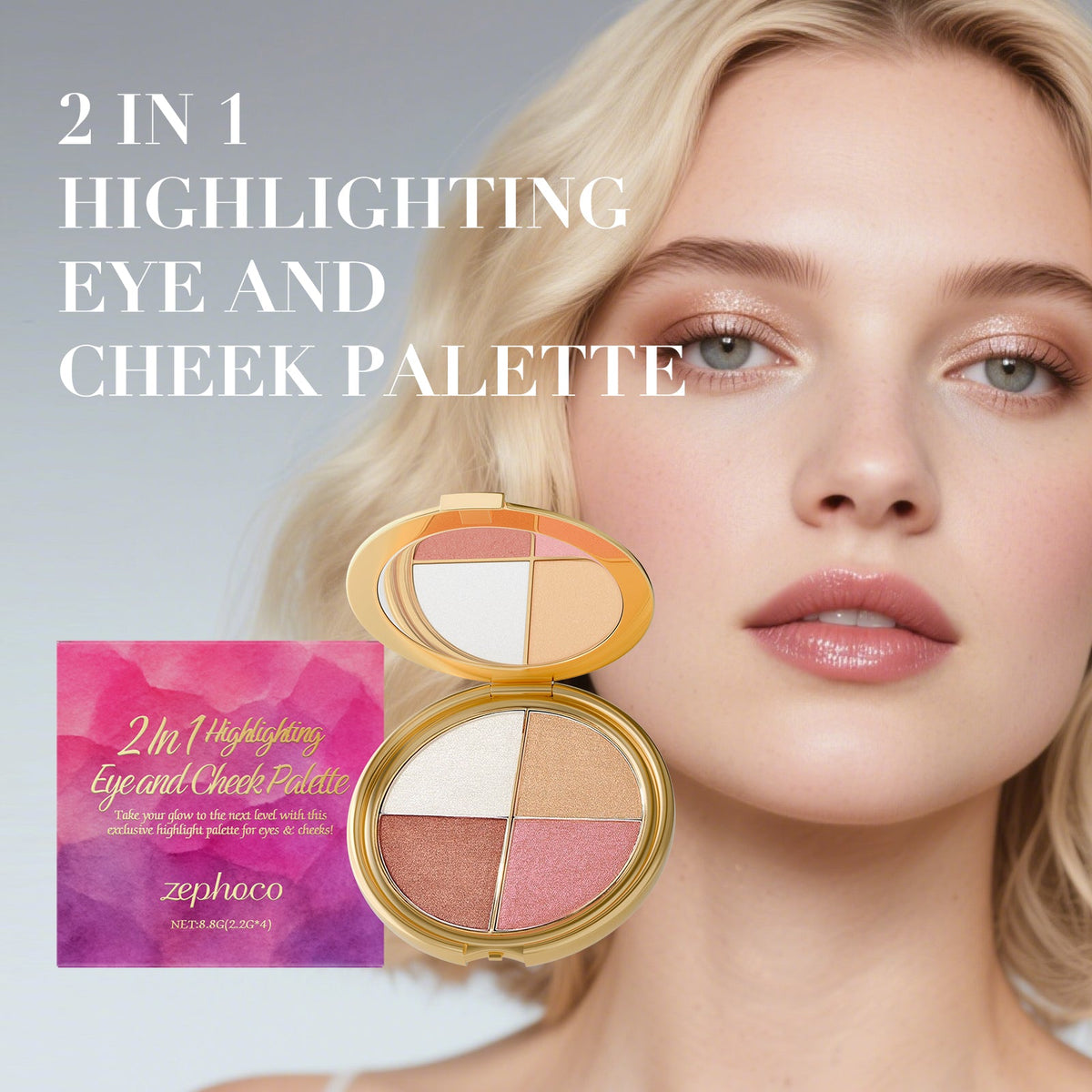 Highlight, Eyeshadow, And Blush Palette