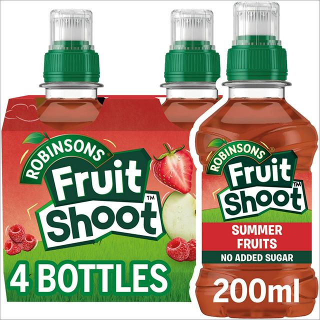6 x Robinsons Fruit Shoot Sommerfrüchte Ohne Zuckerzusatz 4 x 200ml