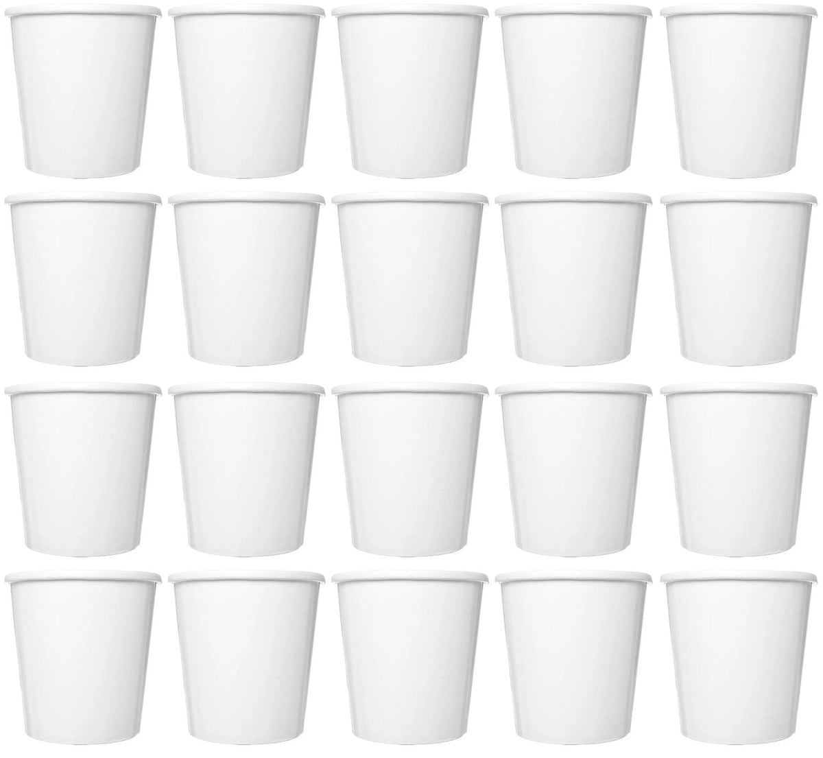 20 x Deckel Papier Suppenbehälter 16Oz