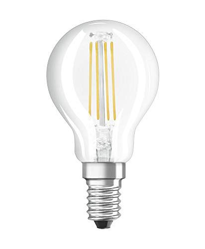 Osram LV434288 LED 40W Filament Clear Glass Mini Globe SES Bulb - 2 Pack
