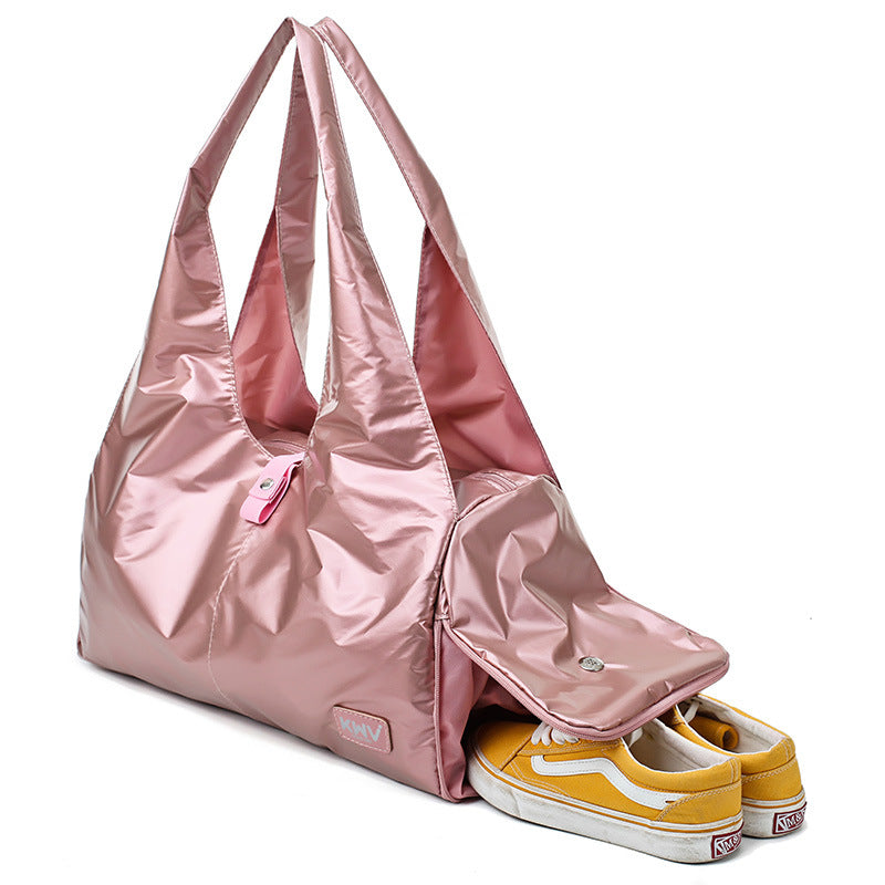 Solid color large capacity wear-resistant travel bag