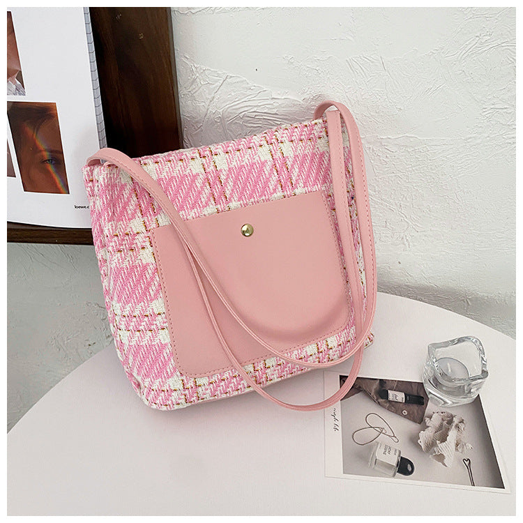 Fashion Single Shoulder Tote Bucket Bag