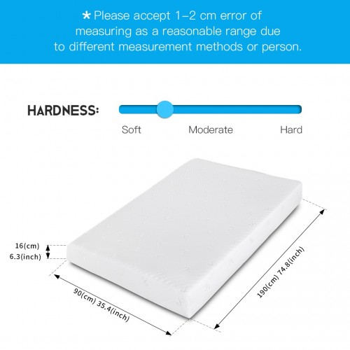 MTS003-1 - Good Nite Luxury Triple-Layer Memory Foam Mattress – Body Contouring Support & Enhanced Breathability - 90×190×16cm