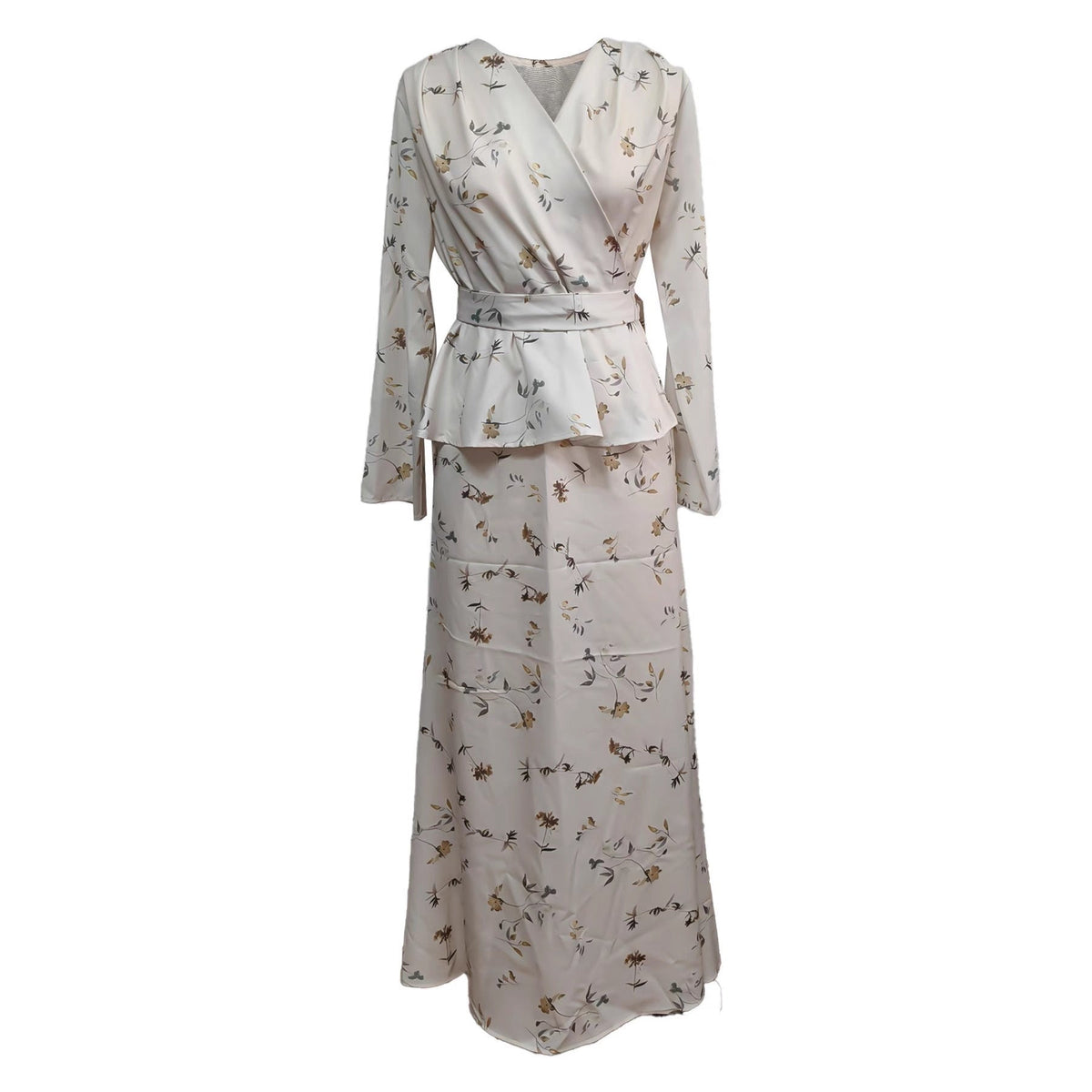 Women's Sexy Soft Long Sleeve V-neck Elegant Dress